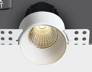 WHITE COB LED 12W WW 40deg 700mA 2-STEP TRIMLESS DARK LIGHT