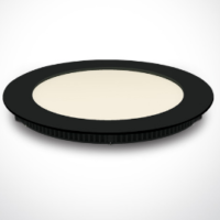 BLACK LED 12W CW IP40 230V