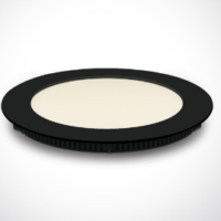 BLACK LED 12W WW IP40 230V