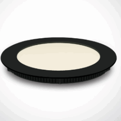BLACK LED 12W WW IP40 230V