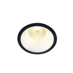 Spot encastré LED 12 W, 3000 K, noir