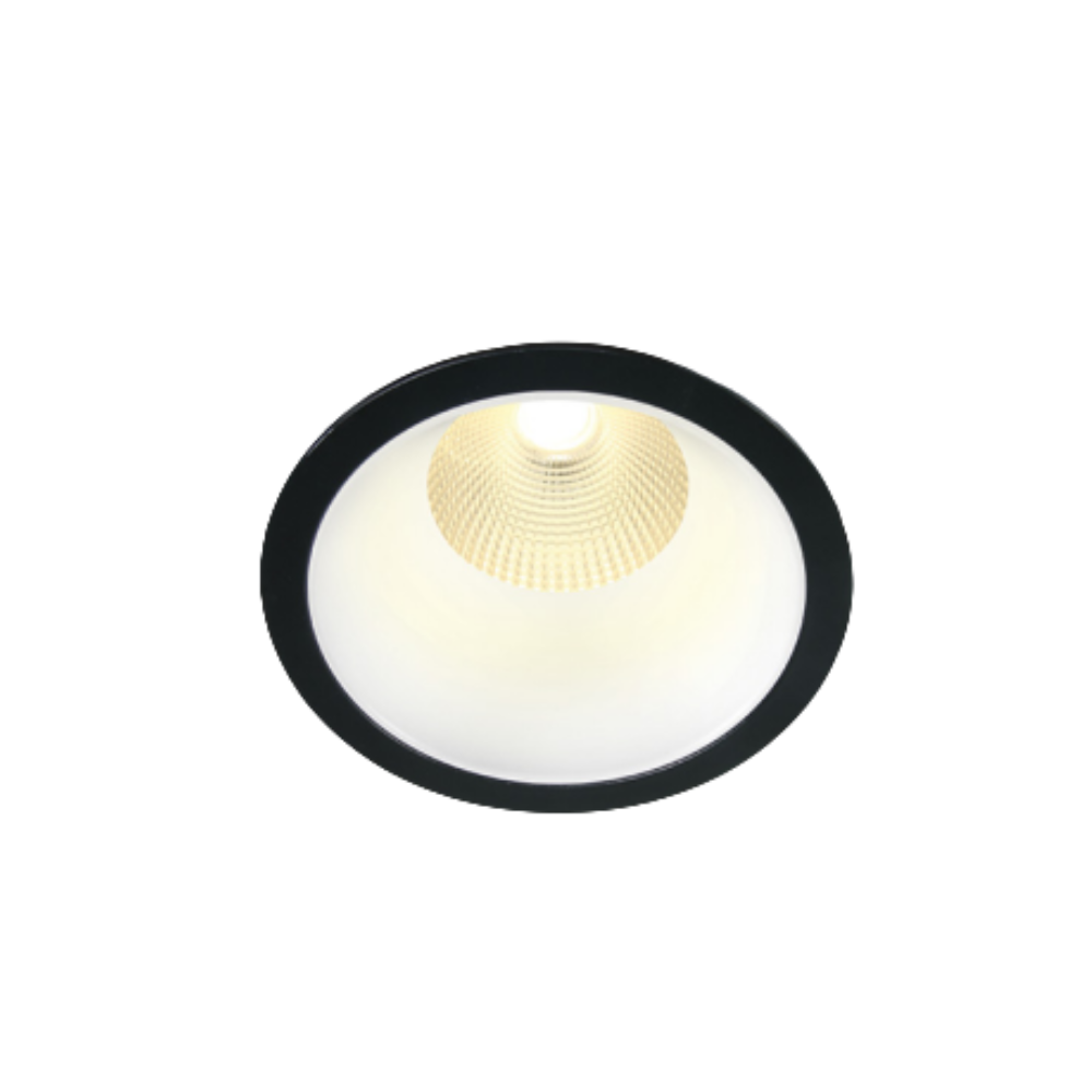 Spot encastré LED 12 W, 3000 K, noir