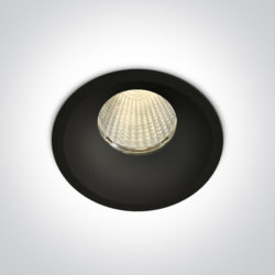 > BLACK COB LED 12w WW 700mA 38deg IP65 SEMITRIMLESS*