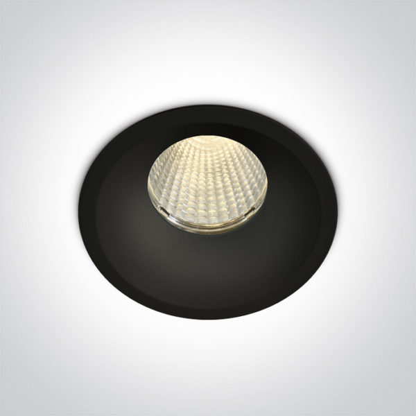 > BLACK COB LED 12w WW 700mA 38deg IP65 SEMITRIMLESS*