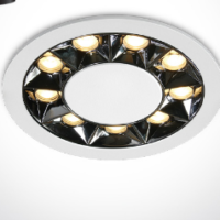WHITE RECESSED LED 12W WW IP20 38deg 230V DARK LIGHT