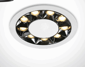 WHITE RECESSED LED 12W WW IP20 38deg 230V DARK LIGHT