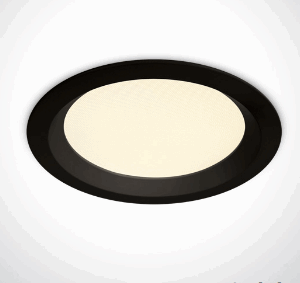 BLACK SMD LED UGR19 13W CCTV IP44 230V