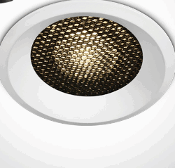 WHITE LED 18W WW IP20 36deg 500mA DARK LIGHT HONEYCOMB