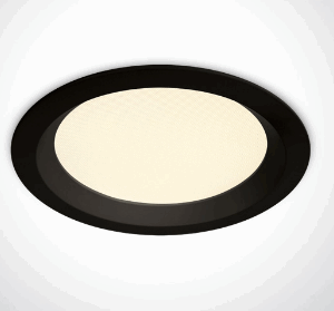 BLACK SMD LED UGR19 20W CCTV IP44 230V