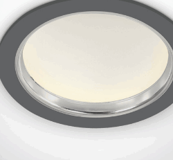 GREY SMD LED 24w CW IP44 85-240v