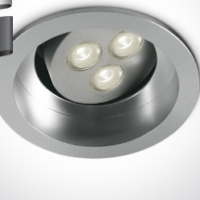 GREY LED 3w CW SEMI-TRIMLESS 350mA