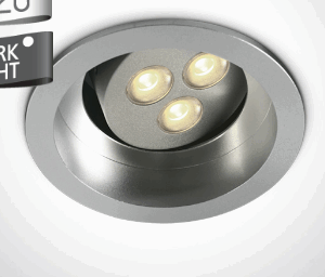 GREY LED 3w WW SEMI-TRIMLESS 350mA