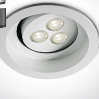 WHITE LED 3w CW SEMI-TRIMLESS 350mA