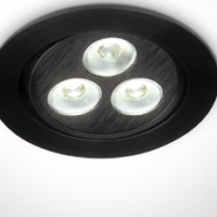 BLACK LED DL 3w 35d 350mA