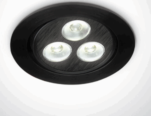 BLACK LED DL 3w 35d 350mA