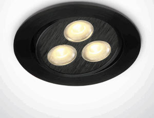 BLACK LED WW 3w 35d 350mA