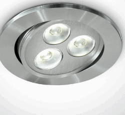 ALUMINIUM LED DL 3w 15d 350mA