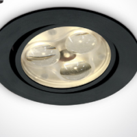 BLACK LED DL 3w 35d 350mA