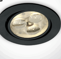 BLACK LED DL 3w 35d 350mA