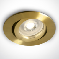 BRUSHED BRASS ADJUSTABLE GU10 10W