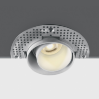 WHITE ADJUSTABLE TRIMLESS GU10 10W DARK LIGHT
