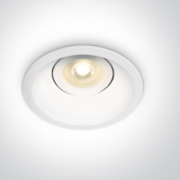 Spot encastré orientable GU10, 10 W, blanc