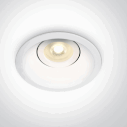 WHITE GU10 10w DARK LIGHT ADJUSTABLE
