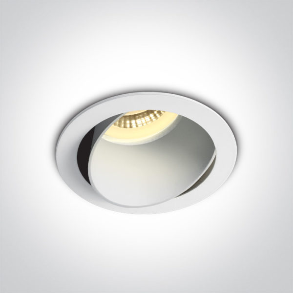 > White Body White Reflector Adjustable Dark Light Recessed MR16 spot*