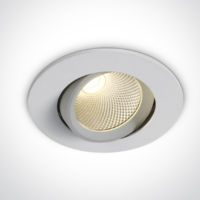 Spot LED encastré orientable 7 W 3000 K blanc