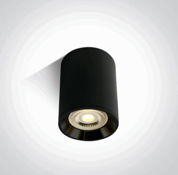 BLACK GU10 10W BLACK REFLECTOR DARK LIGHT
