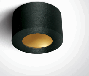 BLACK CYLINDER LED 8W WW 230V DARK LIGHT