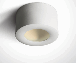 WHITE CYLINDER LED 8W WW 230V DARK LIGHT