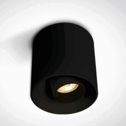 BLACK 8W WW IP20 36deg ADJUSTABLE 230V DARK LIGHT