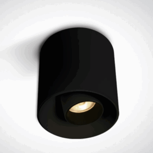 BLACK 8W WW IP20 36deg ADJUSTABLE 230V DARK LIGHT