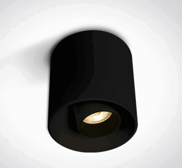 BLACK 8W WW IP20 36deg ADJUSTABLE 230V DARK LIGHT