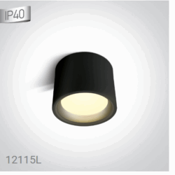 BLACK LED 15W WW IP40 230V