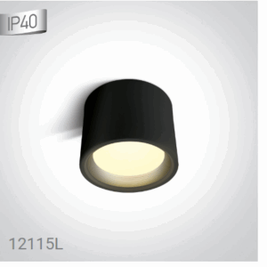 BLACK LED 15W WW IP40 230V