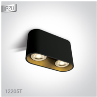 BLACK GU10 2x10W 100-240V