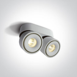 Spot LED orientable 2×8 W 3000 K blanc