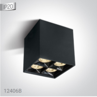 BLACK LED 15W WW 38deg IP20 230V