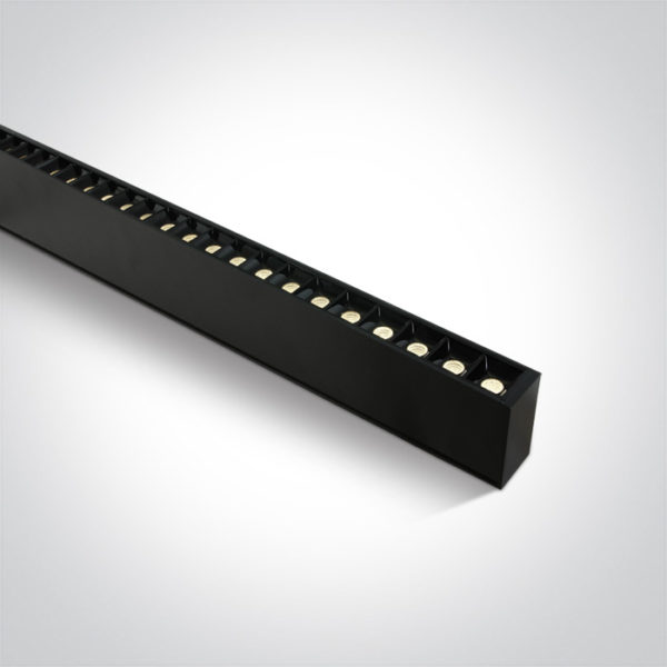 > BLACK 48pcs SPOTS UGR17 LED 40W WW 1300mm 34d LINEAR 230V DARK LIGHT*