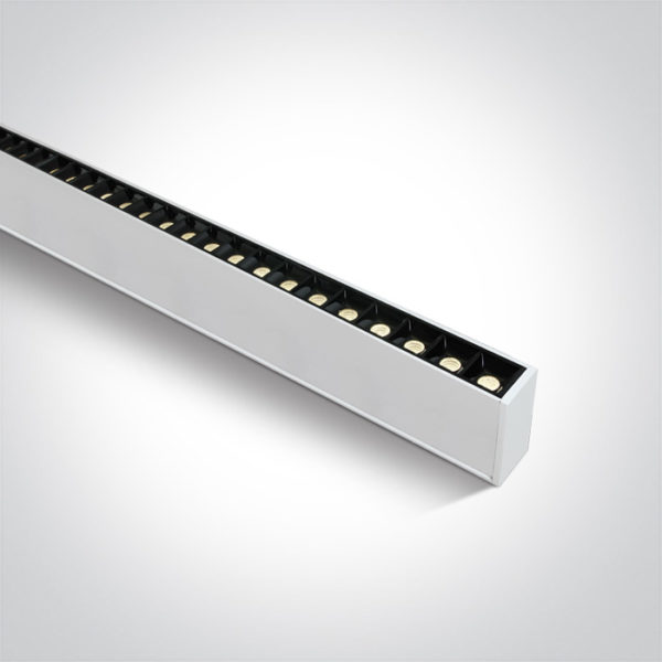> WHITE 48pcs SPOTS UGR17 LED 40W WW 1300mm 34d LINEAR 230V DARK LIGHT*