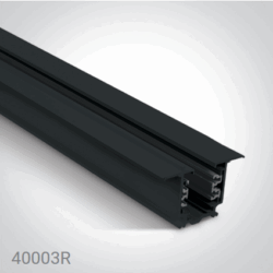 Rail Track encastré couleur noir 3L + N