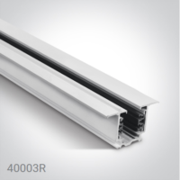 Rail track carré encastré 3L + N