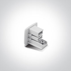 > Fermeture blanc de fin compatible pour rail SOS-40003A.***