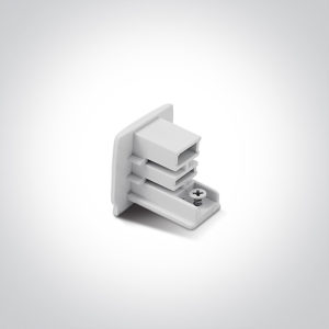> Fermeture blanc de fin compatible pour rail SOS-40003A.***