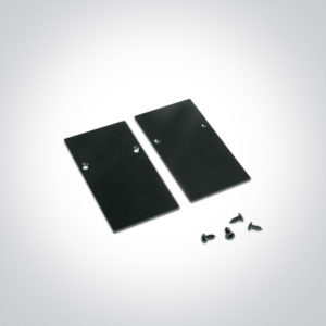 > Fermeture de fin noir pour rail magnétique 42001 / 42002 / 42001R / 42002R.