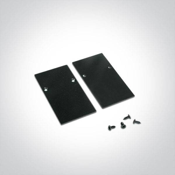 > Fermeture de fin noir pour rail magnétique 42001 / 42002 / 42001R / 42002R.