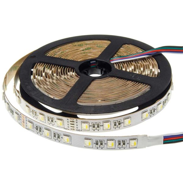 Bande LED RGB+WH+WW 60L/M 24V 12MM 9.5W/M 1600LM/M IP20*