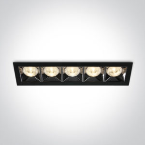 > BLACK LED 20W WW 38deg IP20 230V